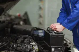 checking vehicle's battery