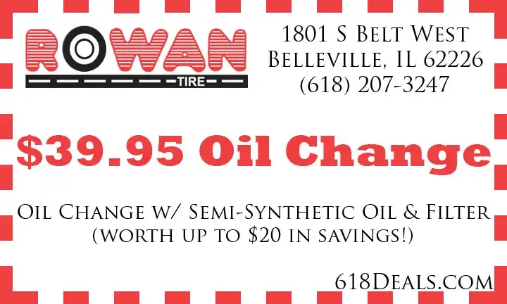 $39.95 Oil Change Specials In Belleville IL